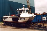 A 7m commercial fishing boat on its way to Padstow in Cornwall to Wisk in Northern Scotland - click to enlarge